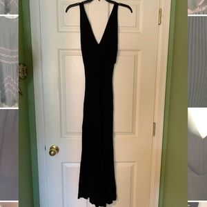 Ribbed Black Free People Midi Dress Medium